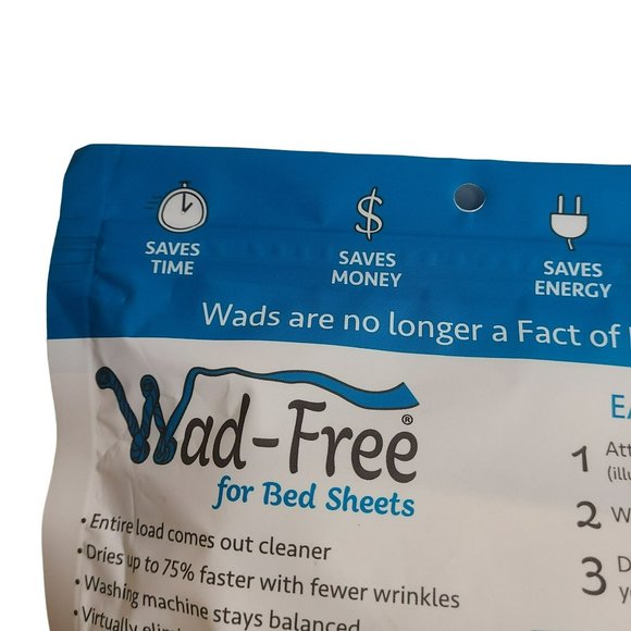 Wad Free Other Wad Free For Bed Sheets As Seen On Shark Tank Includes 2 Reusable Wad